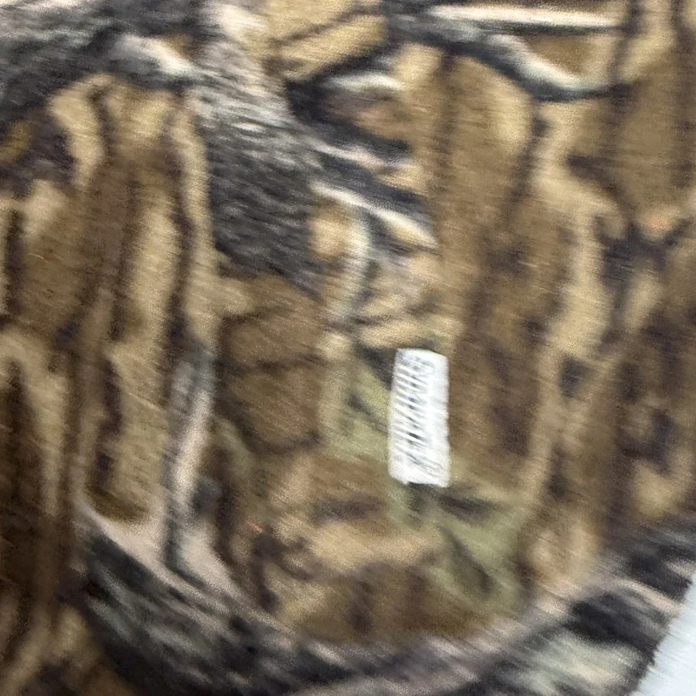 Gander Mountain Fleece Bomber Jacket Mens XL Brown Excellent Camo Sympatex